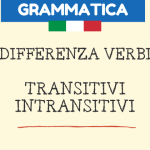 differenza verbi transitivi e intransitivi
