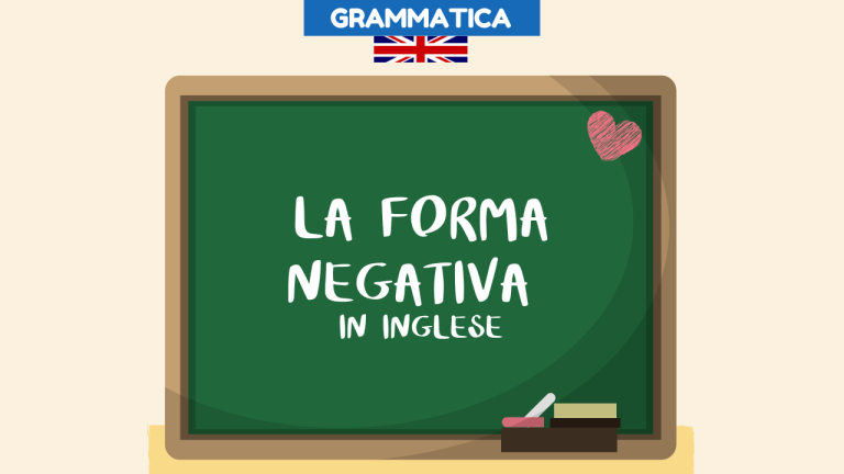 forma negativa della frase in inglese