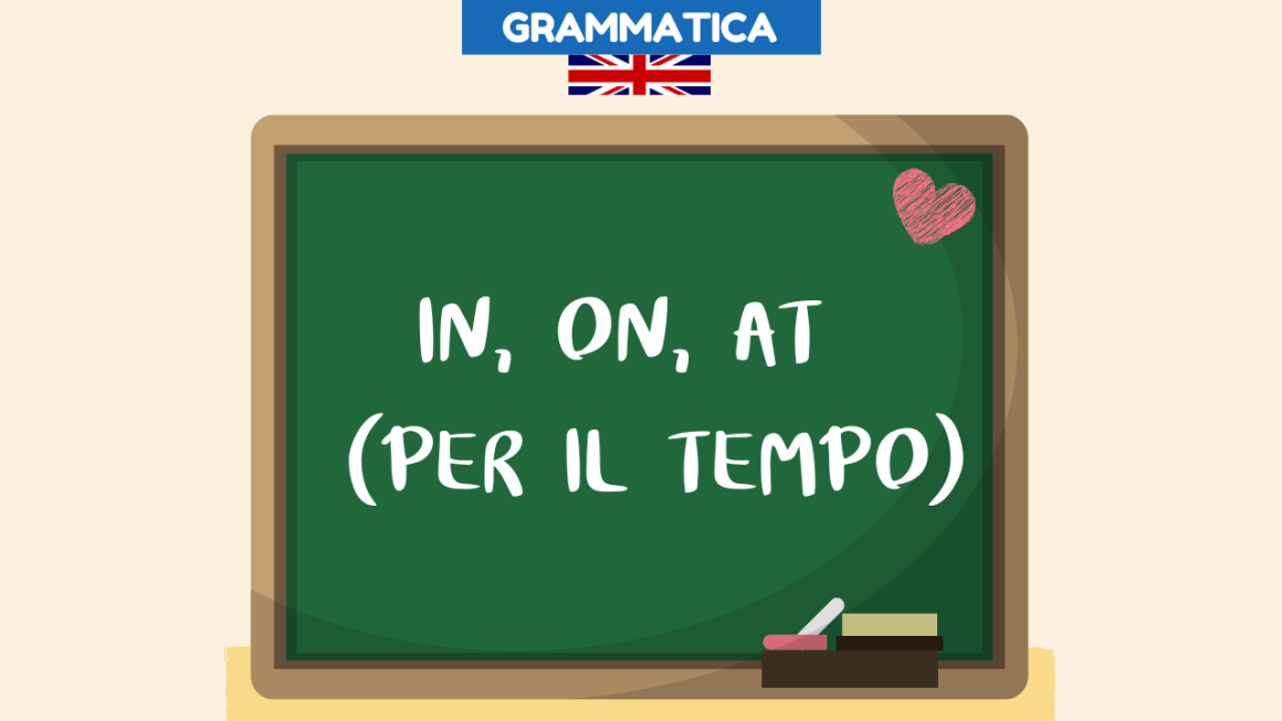In, on, at in inglese per il tempo spiegazione ed esempi