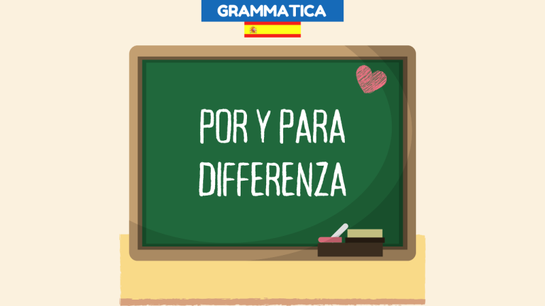 differenza por y para